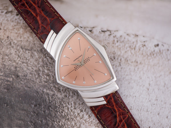 Hamilton Ventura Reissue Rose Dial 6251 Registered Edition Watch
