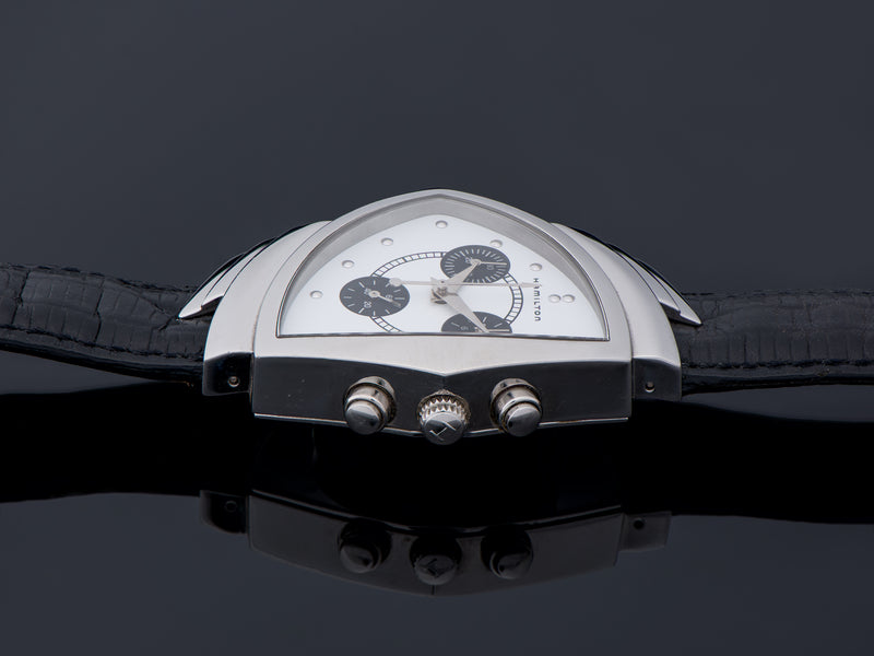 Hamilton Reissue Stainless Steel Ventura Unwind In Time