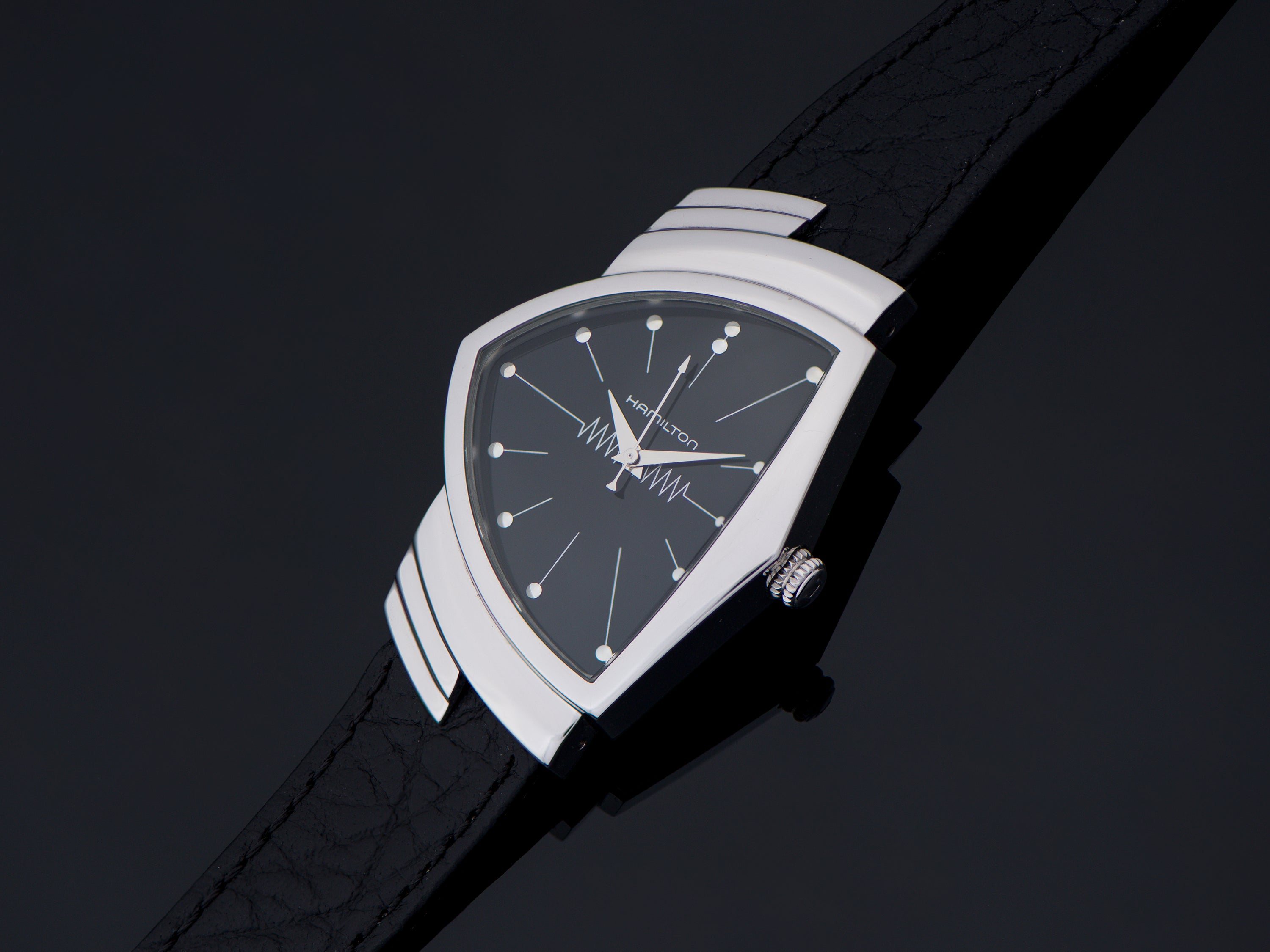 Hamilton Ventura H244112 Quartz Steel Good for $507 for sale