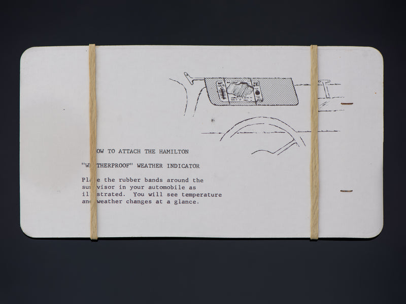 Hamilton Weather Gauge Watch Promotional Back With Directions