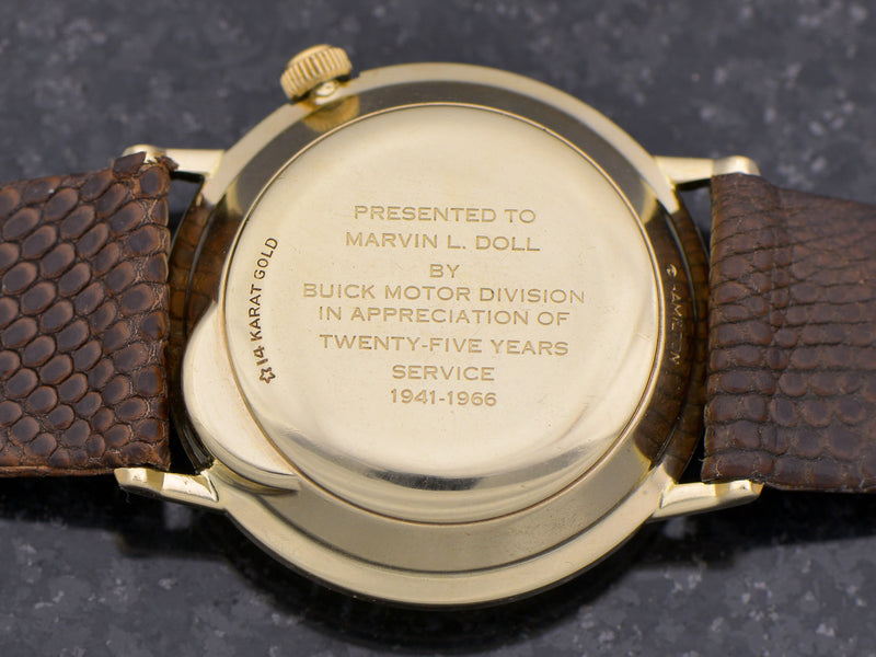 Hamilton Electric 14K Buick Award Nautilus
