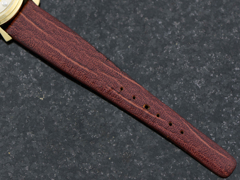 New Old Stock Genuine Leather Hamilton Strap with Hamilton Marked Gold Filled Buckle