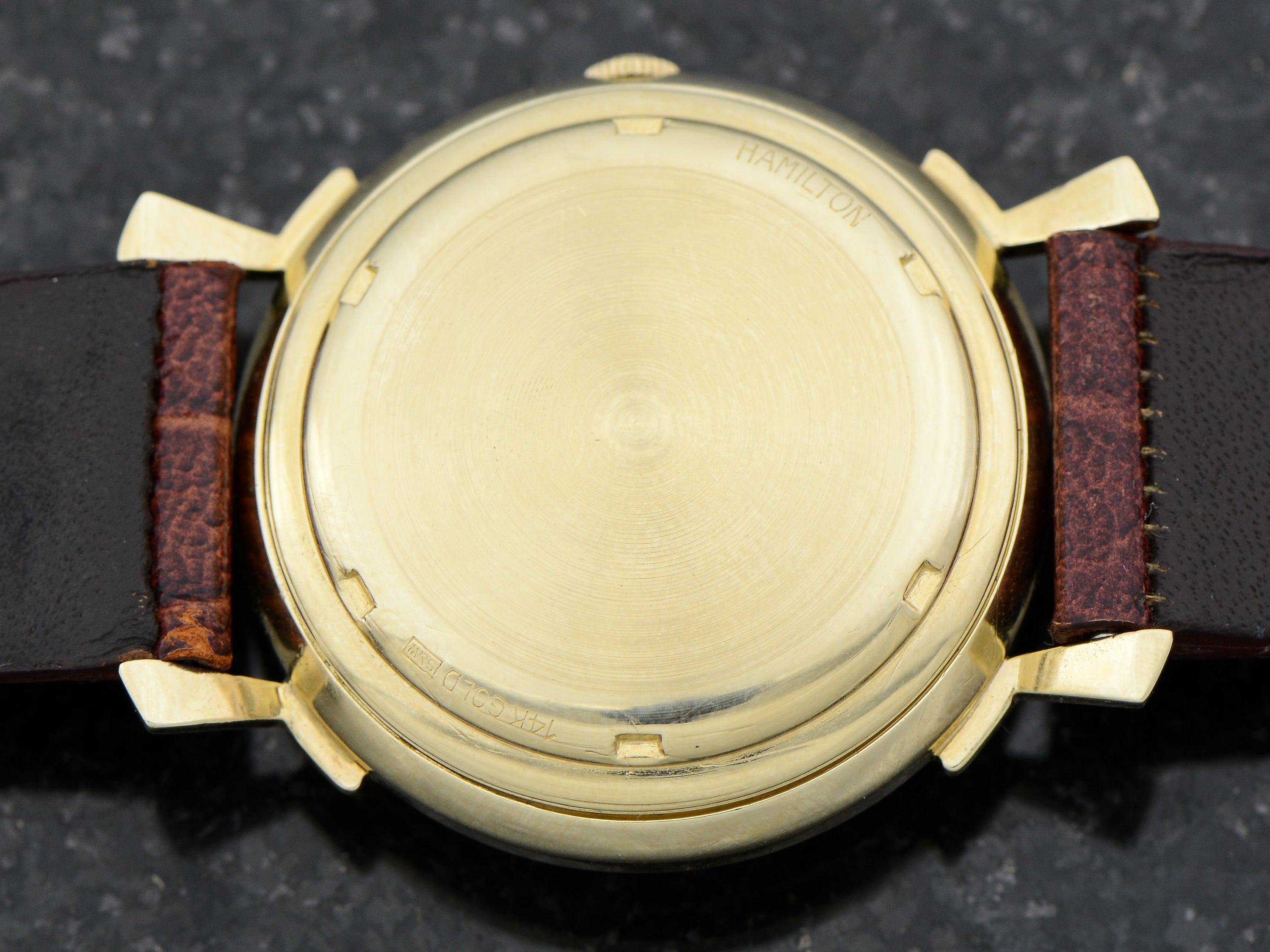 Hamilton Electric 14K Diamond Dial Van Horn
