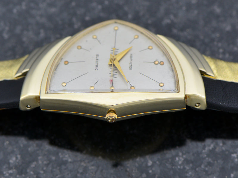 Hamilton Electric 14K Silver Dial Ventura Watch