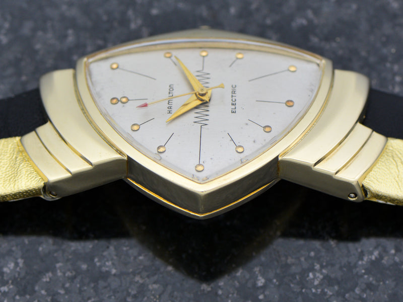 Hamilton Electric 14K Silver Dial Ventura Watch