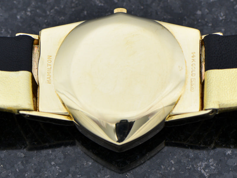 Hamilton Electric 14K Silver Dial Ventura Watch Case Back