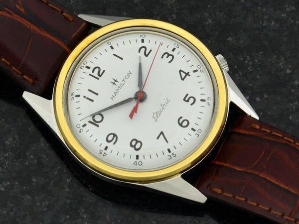 Hamilton Electric Clearview White Dial Vintage Watch
