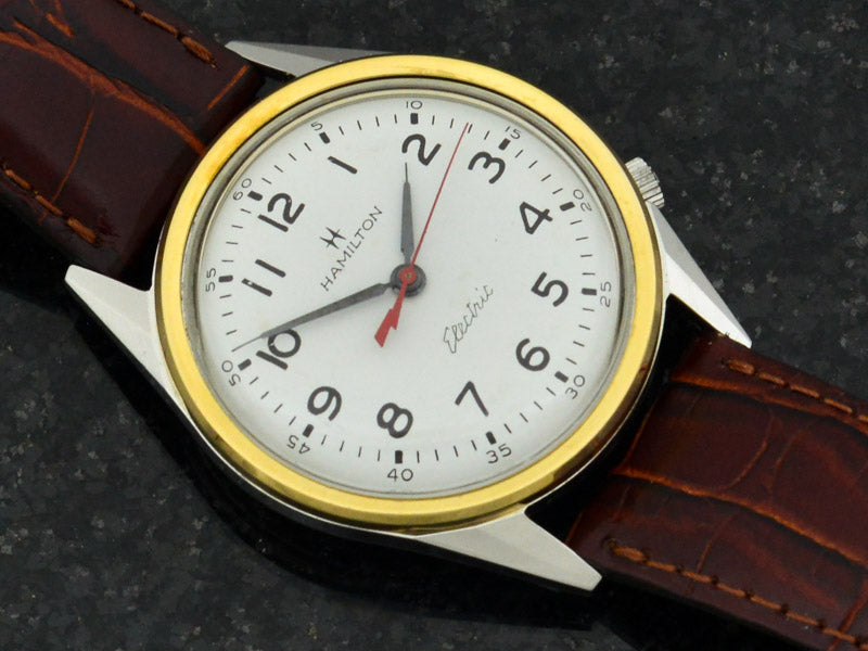 Hamilton Electric Clearview White Dial Vintage Watch