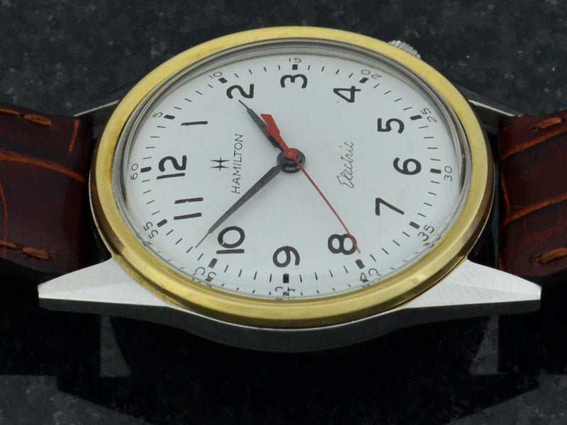 Hamilton Electric Clearview White Dial Vintage Watch