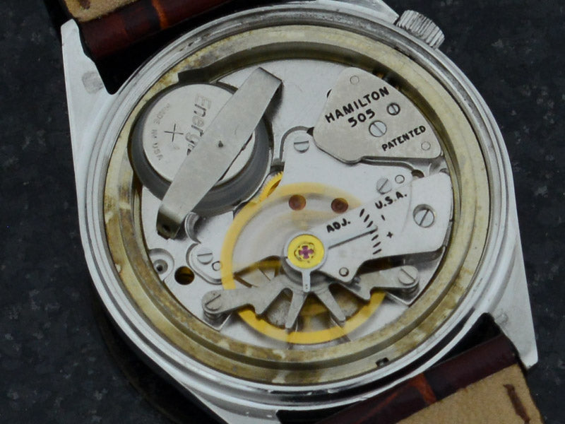 Hamilton Electric Clearview White Dial Vintage Watch 505 Hamilton Electric Movement
