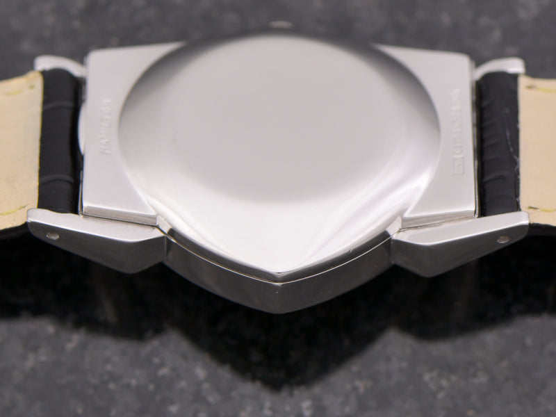 Hamilton Electric Custom Rhodium Black Pacer Ventage Watch case back