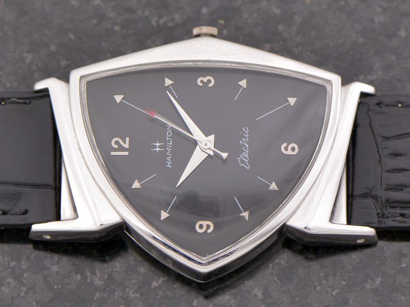 Hamilton Electric Custom Rhodium Black Pacer Ventage Watch