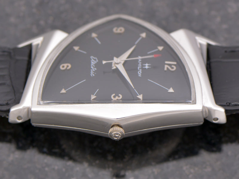 Hamilton Electric Custom Rhodium Black Pacer Ventage Watch