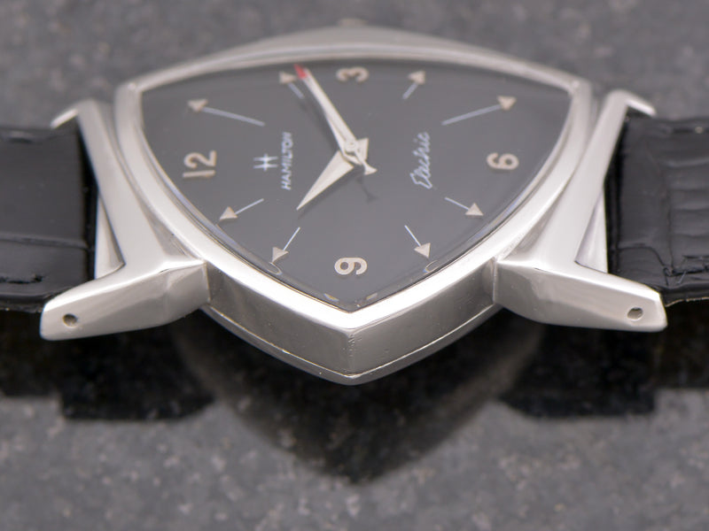 Hamilton Electric Custom Rhodium Black Pacer Ventage Watch