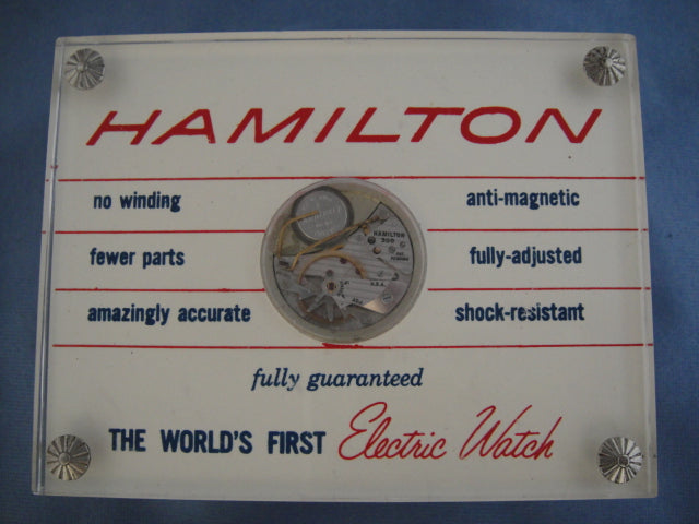 Hamilton Display Back Hamilton Electric Plexiglass Movement Display | Unwind In Time