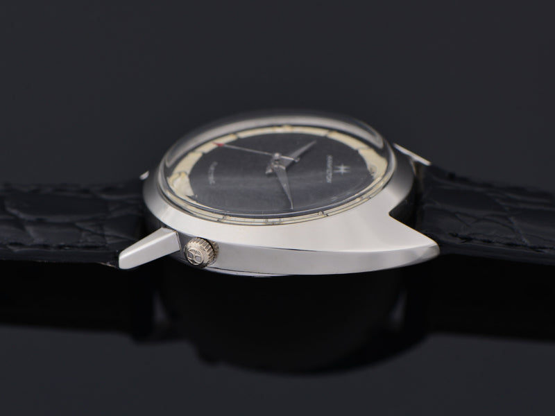 Hamilton Electric Saturn White Gold Filled Original Black Dial Watch