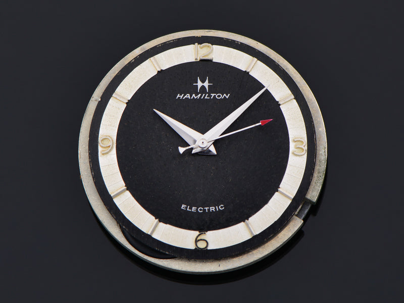 Hamilton Electric Saturn White Gold Filled Original Black Dial