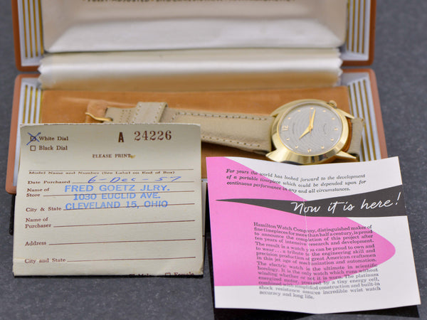 Hamilton Electric Spectra With Box & Strap