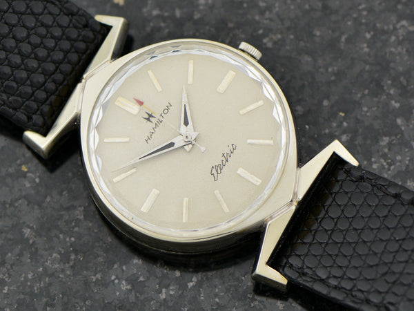Hamilton White Gold Filled Electric Titan III Watch