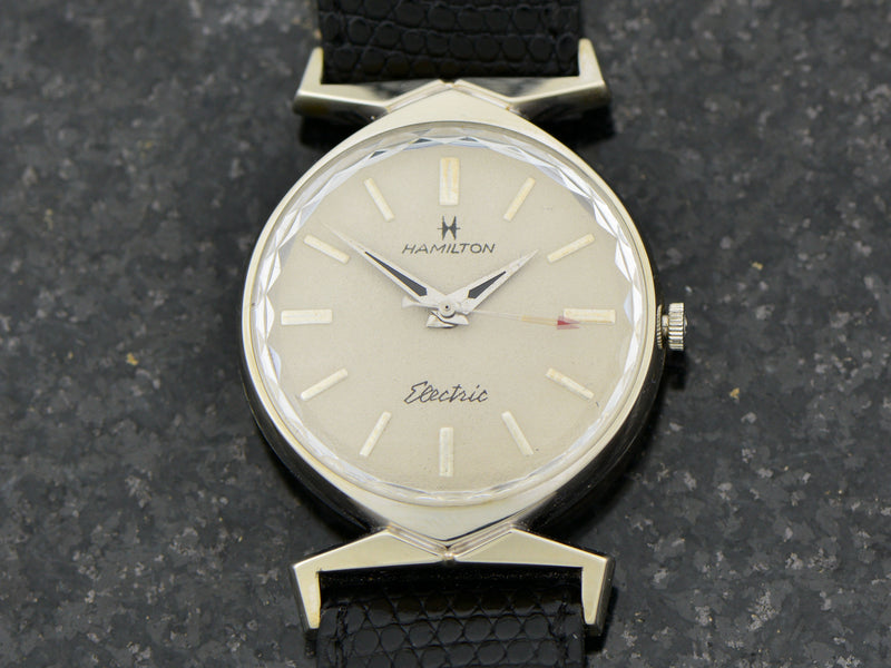 Hamilton White Gold Filled Electric Titan III Watch