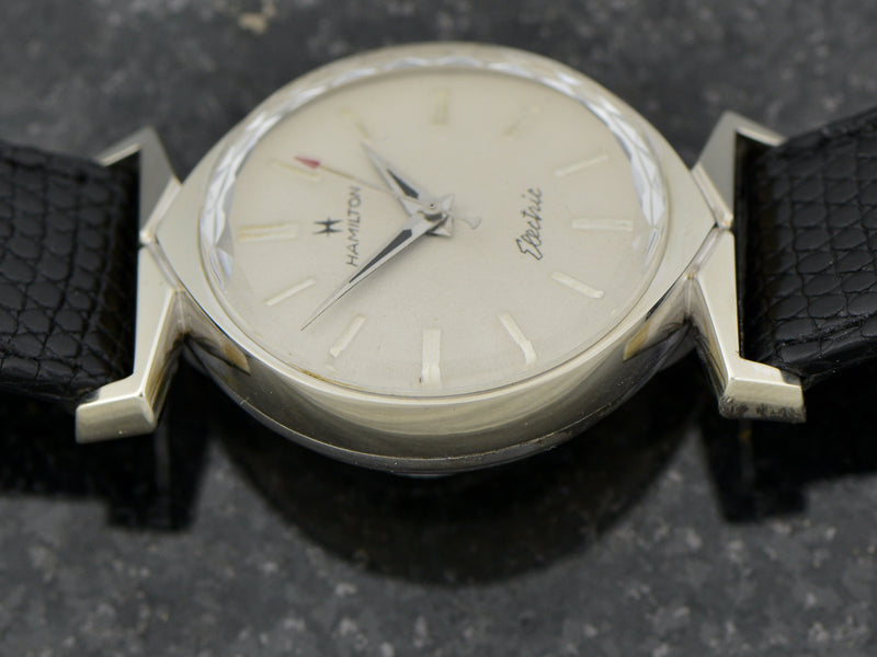 Hamilton White Gold Filled Electric Titan III Watch