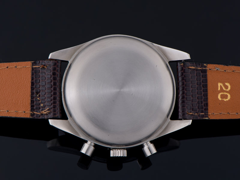 Heuer Pulsations Landeron 51 Stainless Steel Chronograph Watch Case Back