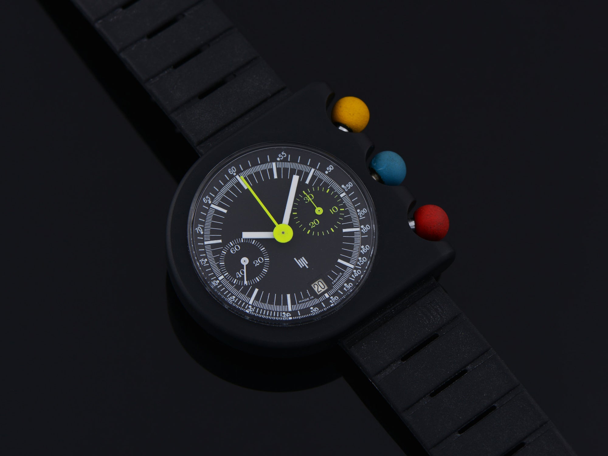 LIP Mach 2000 Dark Master Chronograph Roger Tallon Designed