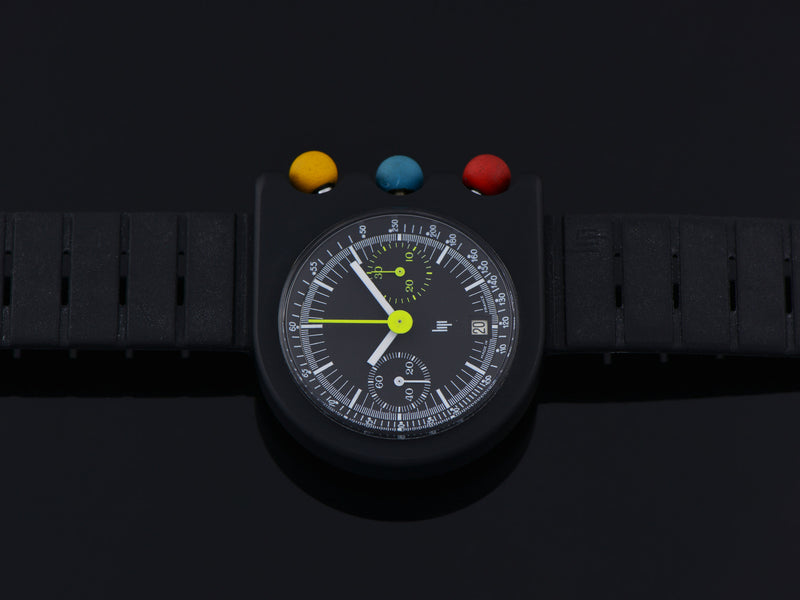 LIP Mach 2000 Dark Master Chronograph Roger Tallon Designed Watch