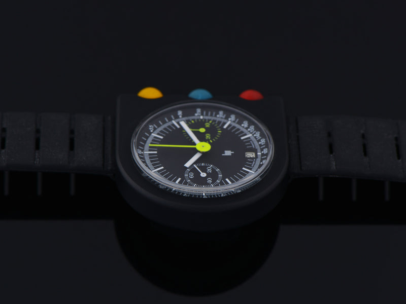 LIP Mach 2000 Dark Master Chronograph Roger Tallon Designed Watch
