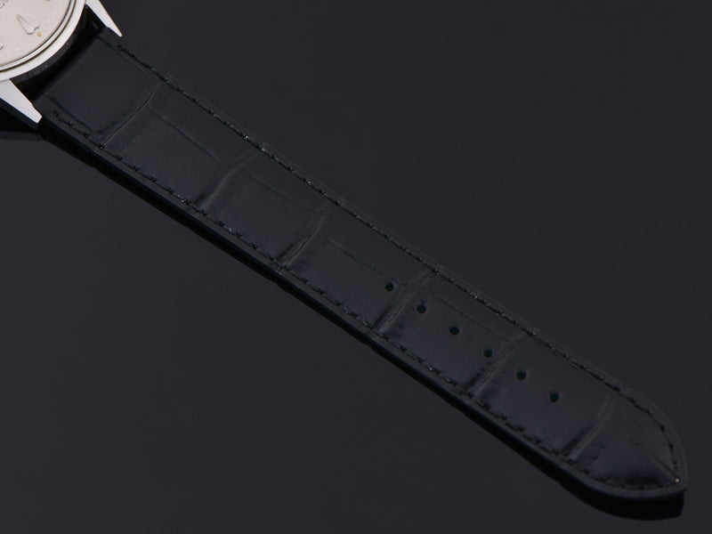 Brand New Genuine Leather Black Alligator Grain Watch Band