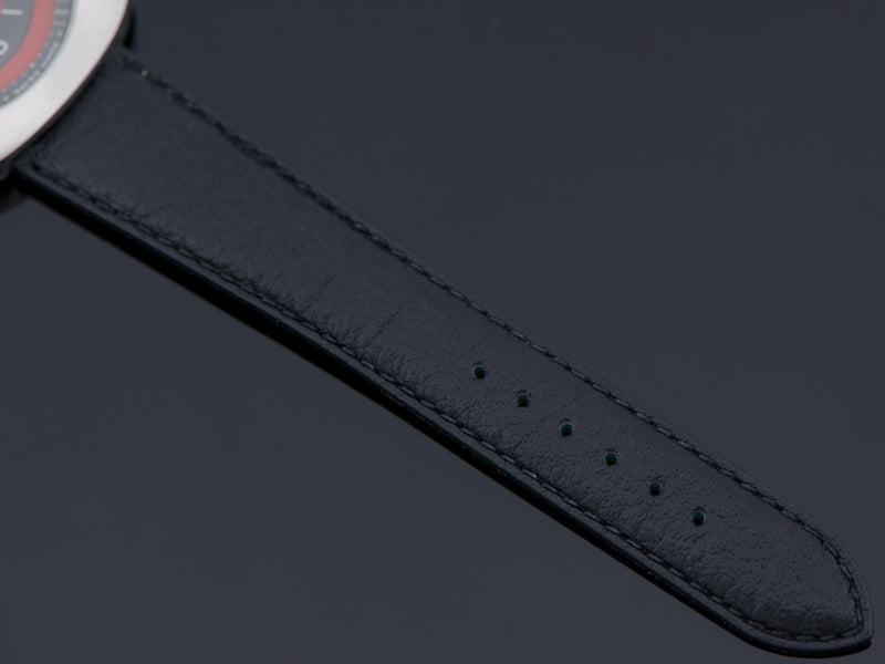 Genuine Leather Black Buffalo Grain jWatch Band