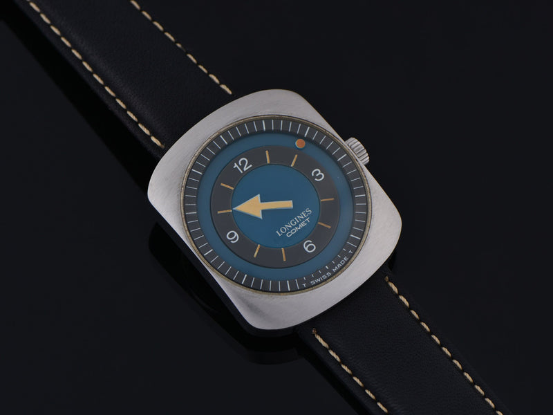Longines Comet "Mystery Dial" Watch Blue Dial