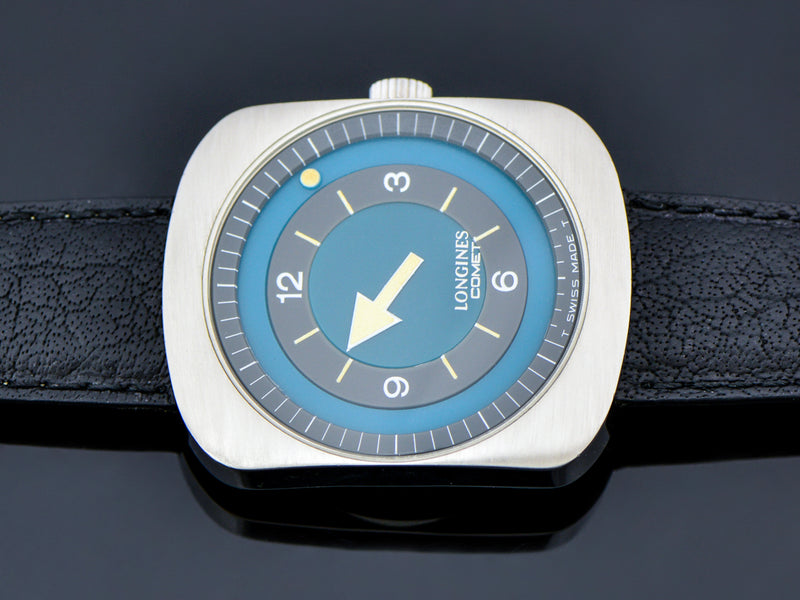 Longines Comet "Mystery Dial" Watch Blue Dial