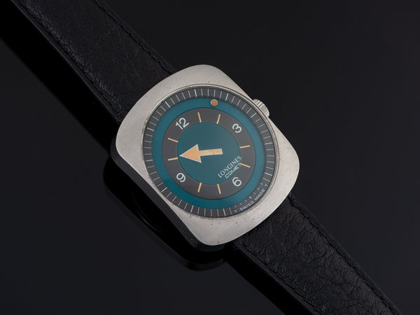 Longines Comet "Mystery Dial" Watch Blue Dial