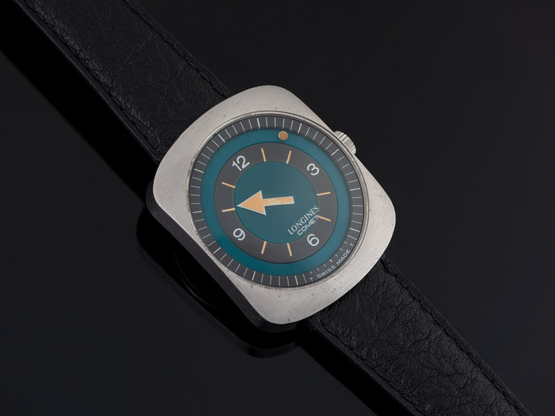 Longines Comet "Mystery Dial" Watch Blue Dial