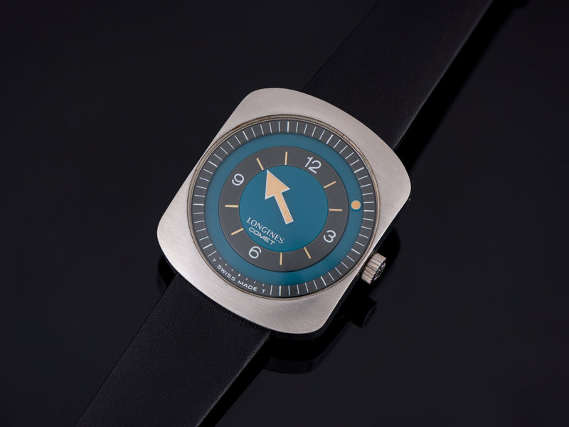 Longines Comet "Mystery Dial" Watch Blue Dial