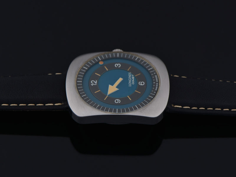 Longines Comet "Mystery Dial" Watch Blue Dial