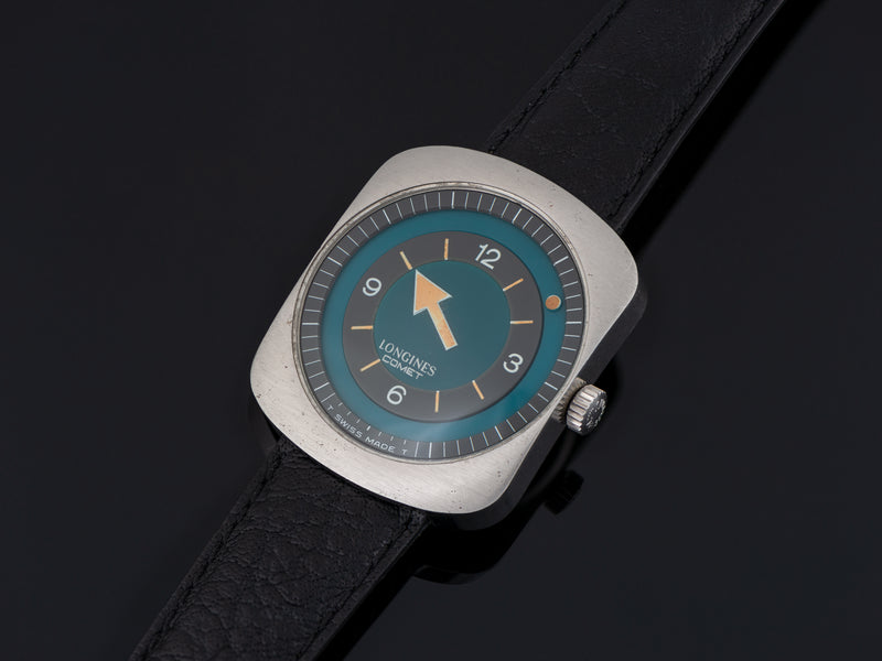 Longines Comet "Mystery Dial" Watch Blue Dial