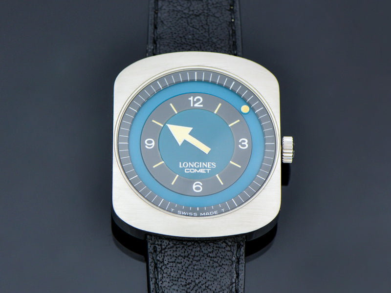 Longines Comet "Mystery Dial" Watch Blue Dial
