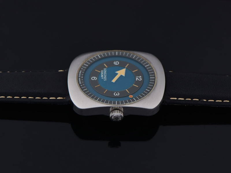 Longines Comet "Mystery Dial" Watch Blue Dial