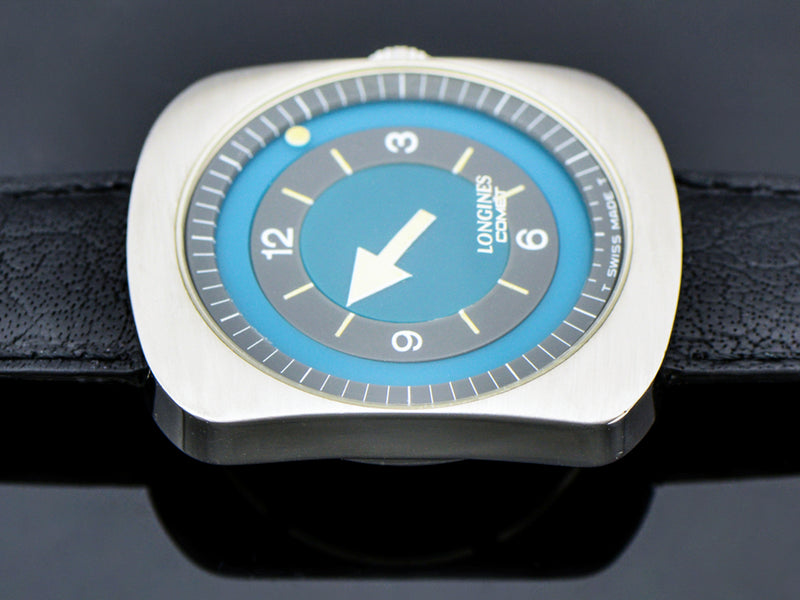 Longines Comet "Mystery Dial" Watch Blue Dial