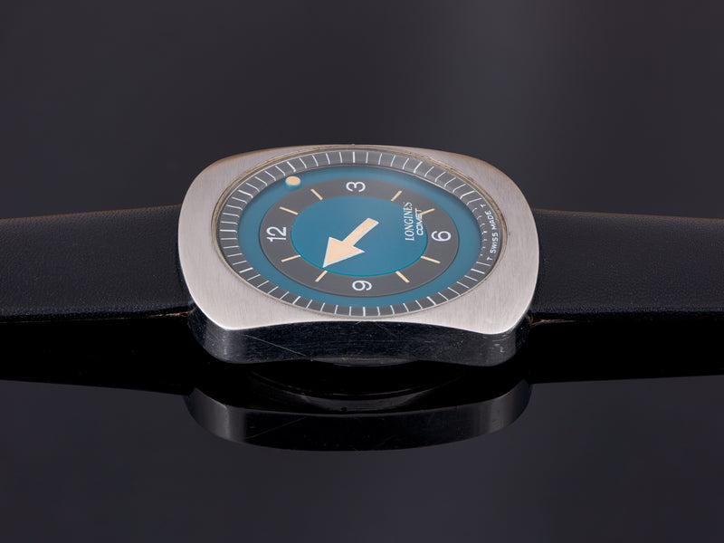 Longines Comet "Mystery Dial" Watch Blue Dial