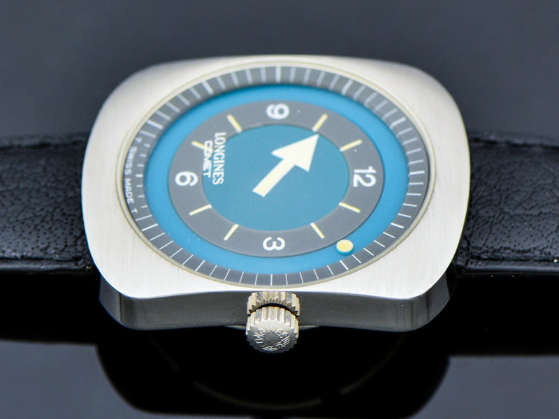 Longines Comet "Mystery Dial" Watch Blue Dial