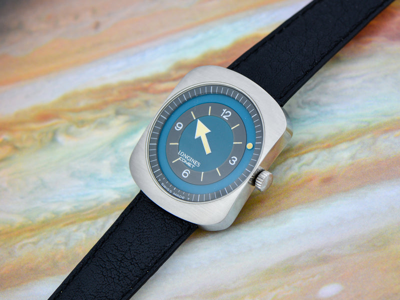 Longines Comet "Mystery Dial" Watch Blue Dial