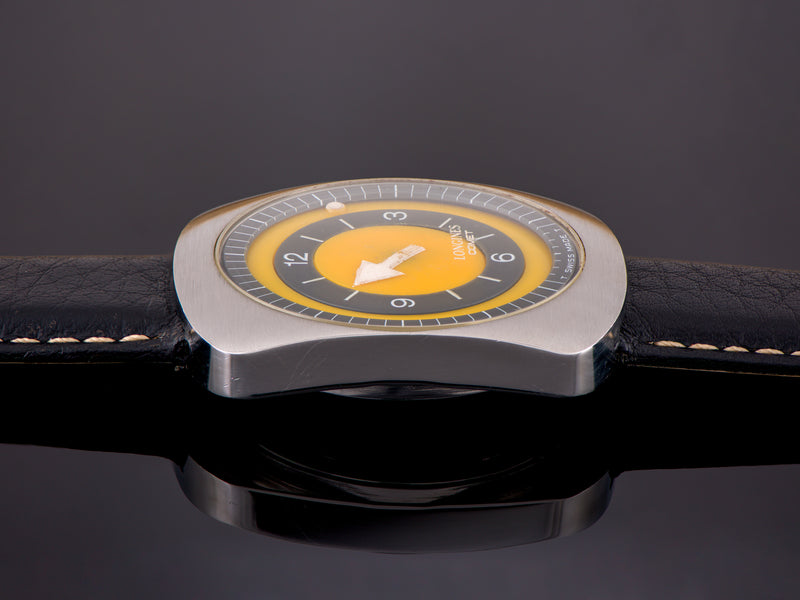 Longines Comet Mystery Dial Watch Yellow Dial
