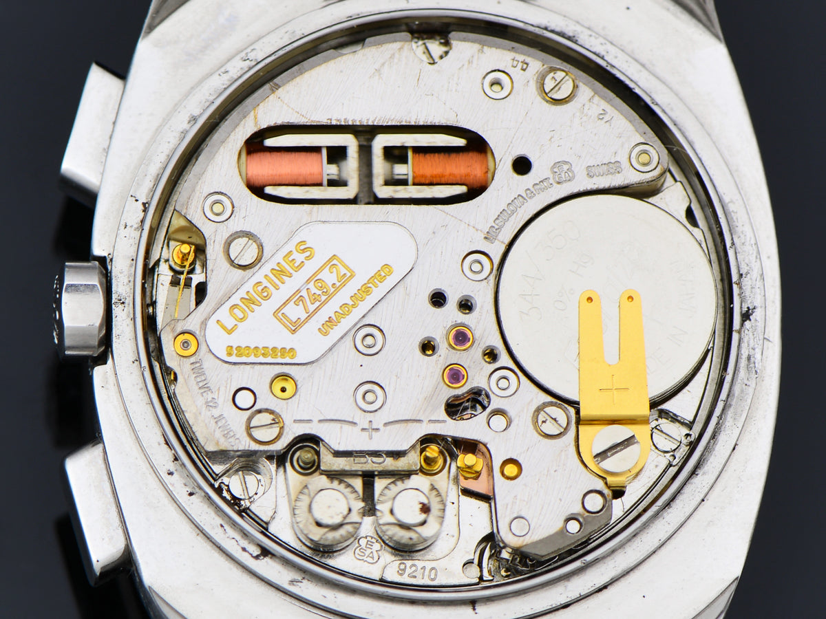 Longines Ultronic Chronograph Day/Date Steel Watch & Bracelet