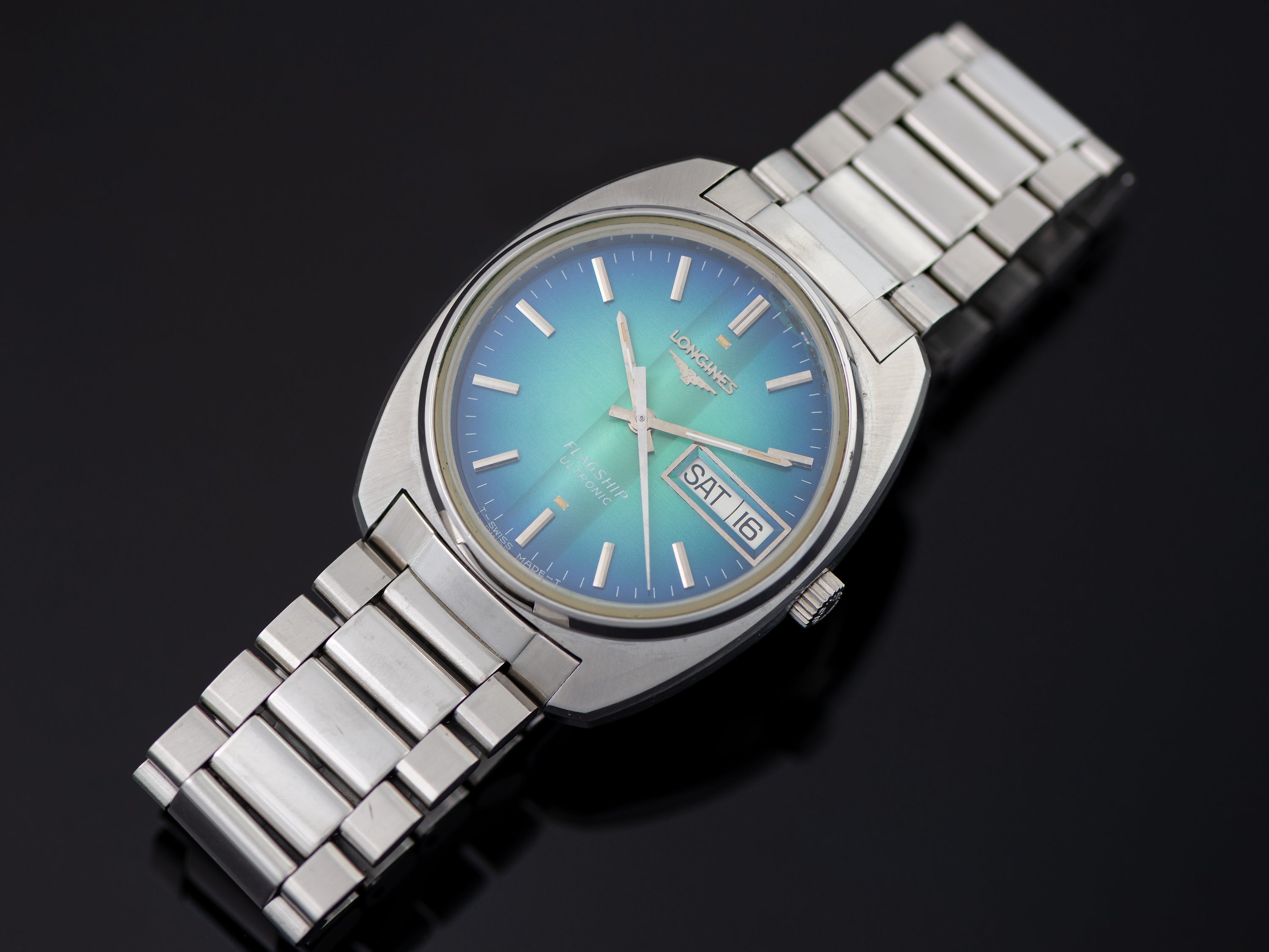 Longines Ultronic Flagship Steel Watch & Original Bracelet