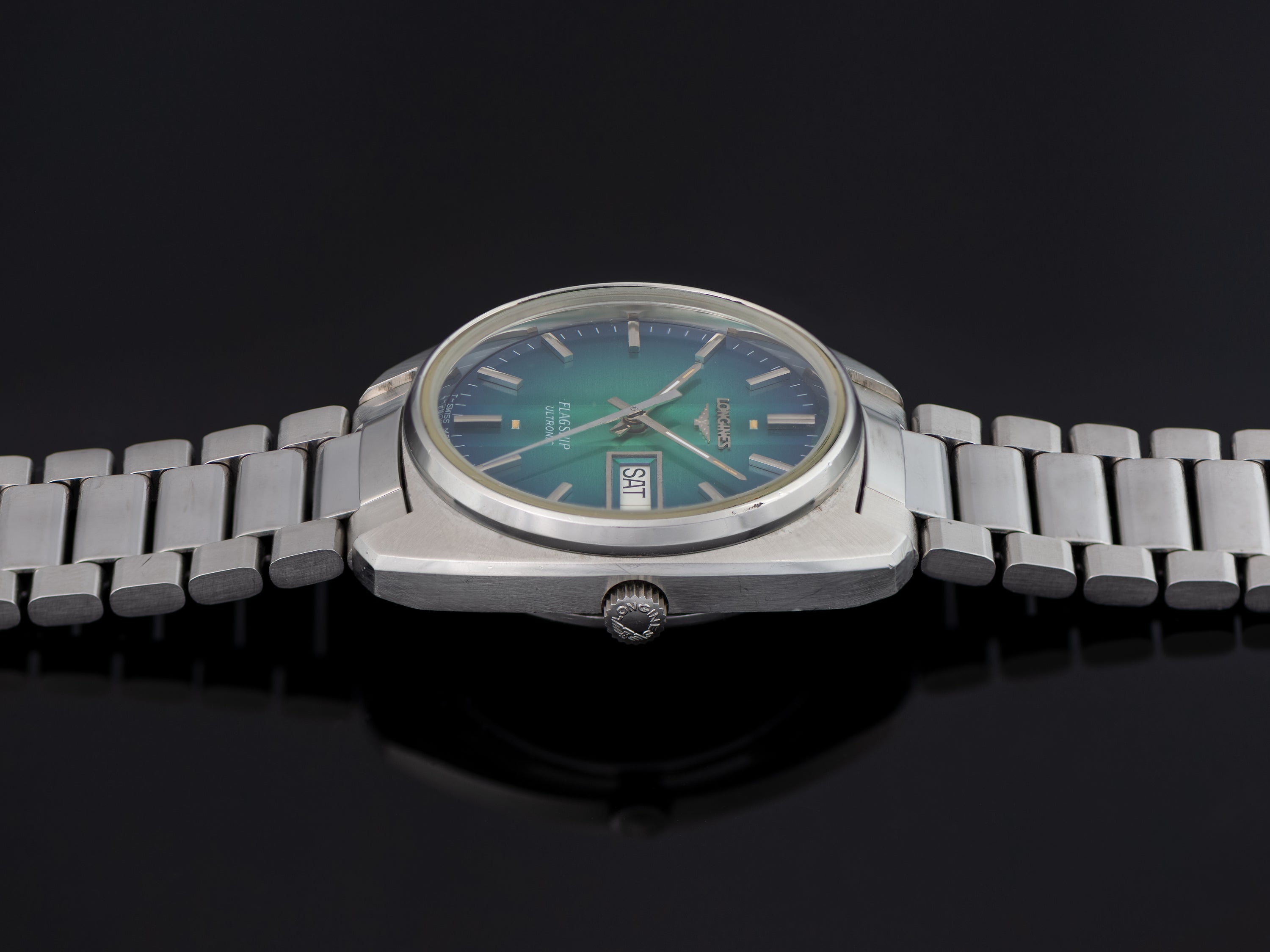 Longines Ultronic Flagship Steel Watch & Original Bracelet 