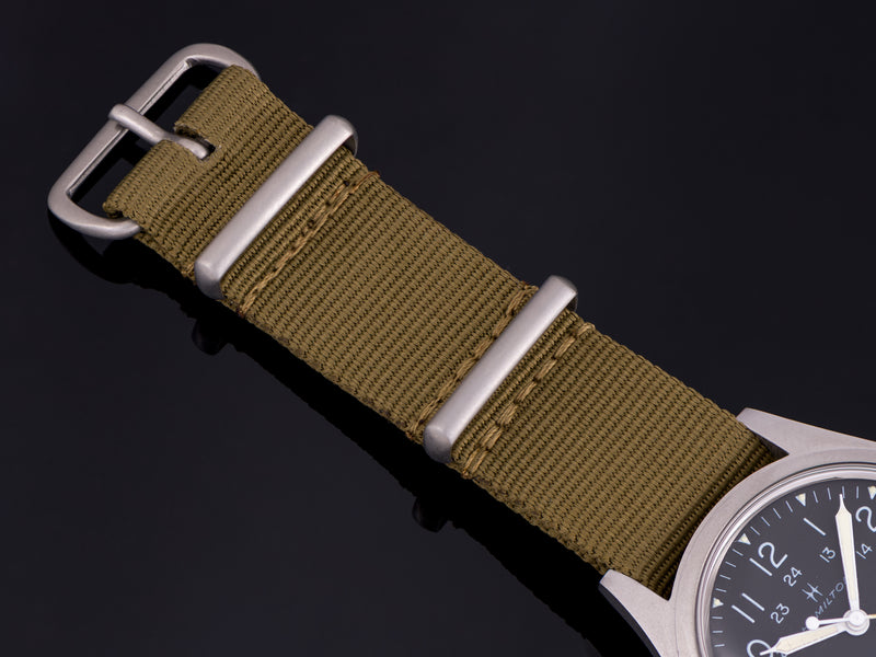 NATO Watch Strap with matching Silver Tone Buckle