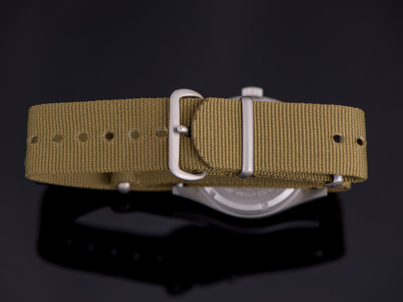NATO Watch Strap with matching Silver Tone Buckle
